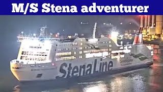 Stena line MS Stena adventurer arriving to Dublin [upl. by Mariel]