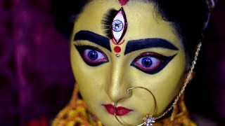 Durga Makeup Tutorial  Durga Makeup Demonstration [upl. by Aitnas]