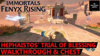 Immortals Fenyx Rising Hephaistos Trial of Blessing Walkthrough amp Chest Location  A New God DLC [upl. by Tyoh]