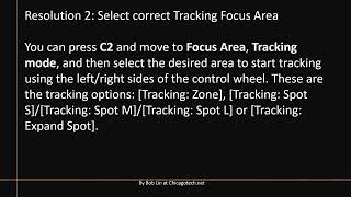 Sony A1 camera Tracking Focus area problem [upl. by Atiekan]