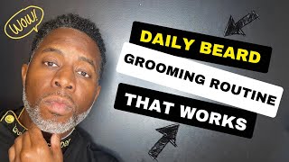 DAILY BEARD GROOMING ROUTINE  Barber Luther King [upl. by Aikram607]