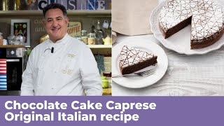 CHOCOLATE CAKE CAPRESE  Original Italian Recipe [upl. by Yttel]