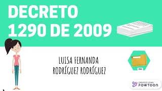 DECRETO 1290 de 2009 [upl. by Chadabe]