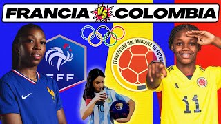 FRANCIA vs COLOMBIA 🎙️ COMENTARIOS EN VIVO ⚽ FASE de GRUPOS JJOO París 2024 [upl. by Rikki]