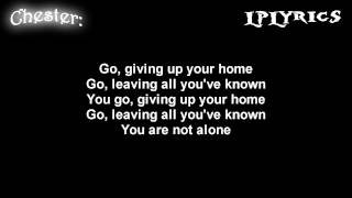 Linkin Park Not Alone  Lyrics on screen  HD [upl. by Lleroj]