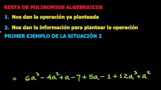 Resta de Polinomios Algebraicos [upl. by Loree957]