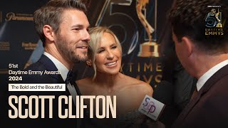 2024 Daytime Emmys Red Carpet Scott Clifton The Bold and The Beautiful [upl. by Esidnak764]