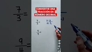 Convertir una fracción en número decimal [upl. by Mahgirb]