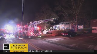 Fire destroys home in Monroeville [upl. by Eillim290]