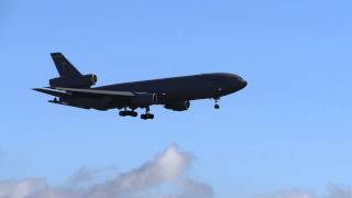 KC10A Extender Approach and Landing at Travis AFB [upl. by Arata]