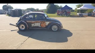 vw bug drag race EBI10 Chimay Belgium onboard Black Pearl [upl. by Chantalle]