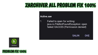 Failed to open for writing  zarchiver operation completed with errors problem fix [upl. by Enilkcaj757]