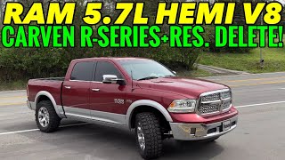 2014 RAM 1500 57L HEMI V8 w CARVEN RSERIES amp RESONATOR DELETE [upl. by Lakym]