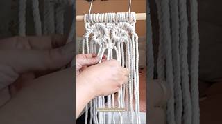 Macrame boho heart tutorial ❤️  Home decor shorts viraltrending [upl. by Ibrik807]