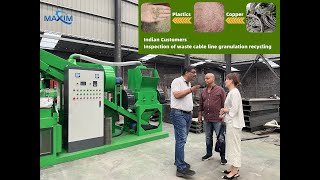 copper cable wire recycling machinescrap copper granulator recyclingcoppercablegranulatormachine [upl. by Annibo]