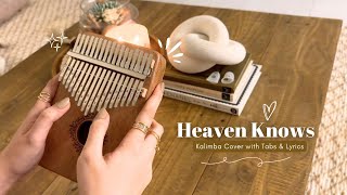 Heaven Knows by Orange amp Lemons 🪷  easy kalimba tabs for beginners kalimbatutorial [upl. by Brinn]