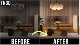 Vray 5 Sketchup Tutorial  REALISTIC INTERIOR LIGHTING  Rendering Tips You should Know [upl. by Nosittam]