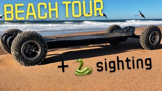 Exploring Kirra Beach Coolangatta and Tweed Heads on the Linnpower Evo Mk1 Plus SNAKE SIGHTING [upl. by Dickenson]