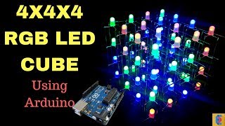 How to make 4x4x4 RGB led cube using Arduino [upl. by Demahum3]