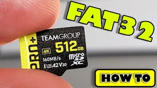 Format your micro sd card to fat32 any size cards with this awesome tool [upl. by Otrebla]