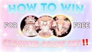 How to WIN a FREE CROWNED COURT SET [upl. by Howlond112]