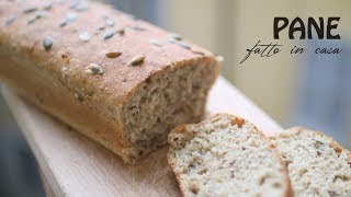 PANE FATTO IN CASA  VEGAN  LIEVITAZIONE NATURALE  RICETTA [upl. by Sac303]