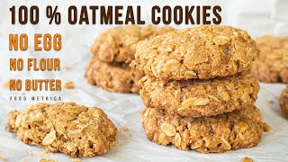 SUPER EASY CRISPY OATMEAL COOKIES [upl. by Dlonyer449]