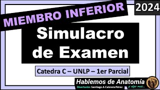 🔴👉SIMULACRO DE EXAMEN  MIEMBRO INFERIOR 🟪 ANATOMIA C  2024 [upl. by Arries777]