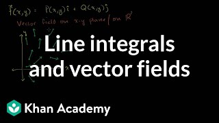 Line integrals and vector fields  Multivariable Calculus  Khan Academy [upl. by Eiruam279]