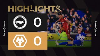 Stalemate with the Seagulls  Brighton 00 Wolves  Highlights [upl. by Aneris]