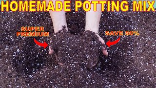 Make Your Own PREMIUM Potting Soil For Half The Cost Of Potting Mix At Big Box Stores [upl. by Sine]