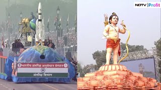 UP Tableau Symbolizes Ayodhya Ram Mandir ISRO Celebrates Chandrayaan Success At Republic Day Parade [upl. by Jeanie]