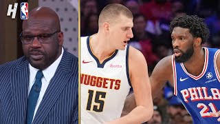 NBA on TNT crew reacts to Jokic vs Embiid Battle [upl. by Yrreiht]