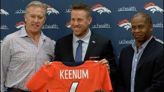 Case Keenum introduced as Broncos starting quarterback [upl. by Sletten]