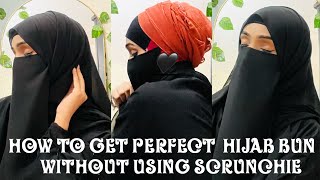 How To Get Perfect Hijab Bun Tutorial  UnderHijab Tutorial  UnderScarf Volume [upl. by Liederman247]