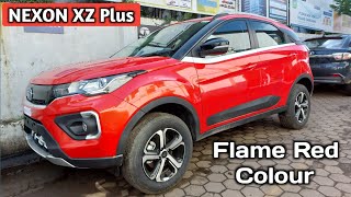 Tata Nexon XZ Plus 2022 Flame Red colourPriceDetails Review [upl. by Kilam170]