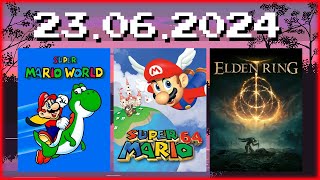 Stream VOD vom 23062024  SMW Hacks Super Mario 64 Elden Ring [upl. by Zenobia]