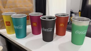 Mcdonald’s Color changing cups comparison All colors 2023 [upl. by Merritt512]