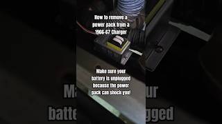 How to remove a power pack from a 196667 Dodge Charger mopar diy [upl. by Aihtebat]