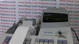 PPPPPPPPPP ERROR MESSAGE ON SHARP XEA202 CASH REGISTER [upl. by Nicholl]