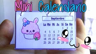 Ideas para organizarte Haz un mini calendario fácil  Easy mini calendar [upl. by Aihsek]