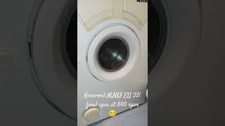 Kenwood MINI EU 351 final spin syntetics cycle kenwood miniwasher cute laundry satisfying [upl. by Marrin]