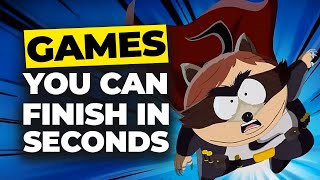 Top 10 Video Games You Can Finish In SECONDS [upl. by Sualohcin]