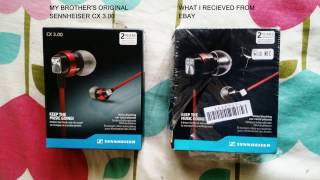 Fake Sennheiser CX 300 vs Genuine Sennheiser CX 300 Ebay India [upl. by Bronnie]