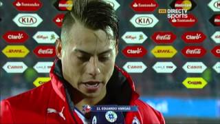 Entrevista a Eduardo Vargas Chile a la final [upl. by Bakki]