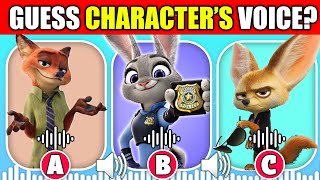 Guess The Voice  Zootopia Movie  JUDY HOPPS NICK WILDE GAZELLE [upl. by Harlin]