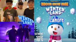 Winter land bahria Town lahorelahore main snow fallwinter land lahore [upl. by Amled]