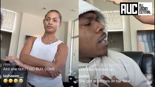 Things Go Left After Danileigh Walks In On DaBaby Calling Her A Side Chick On Live [upl. by Oilisab]