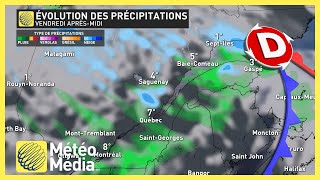 Pluie neige et fortes rafales  voici le prochain système à surveiller [upl. by Ruphina992]