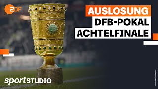 Auslosung DFBPokal Achtelfinale 202324  sportstudio [upl. by Findley]